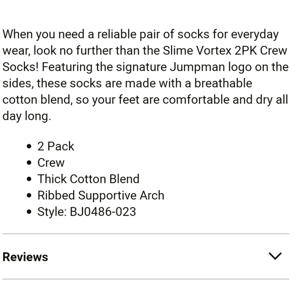 NWT Boy's Jordan Slime Vortex 2 Pack Crew Socks - Picture 12 of 12